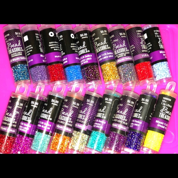 18 Tubes Delica Beads - Picture 1 of 1